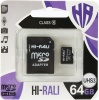Фото товара Карта памяти SDXC 64GB Hi-Rali UHS-I U3 Class 10 + adapter (HI-64GBSDU3CL10-01)