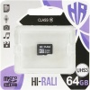 Фото товара Карта памяти micro SDXC 64GB Hi-Rali UHS-I U3 Class 10 (HI-64GBSDU3CL10-00)