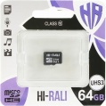Фото Карта памяти micro SDXC 64GB Hi-Rali UHS-I U3 Class 10 (HI-64GBSDU3CL10-00)