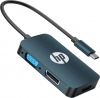 Фото товара Адаптер USB Type C -> HDMI/VGA/DP HP (DHC-CT200)