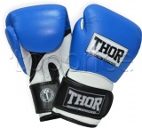 Фото Боксерские перчатки Thor Pro King 14oz Blue/White/Black (8041/03(Leather))