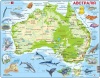 Фото товара Пазл Larsen Карта Австралии с животными (A31-UA)