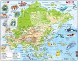 Фото Пазл Larsen Карта Азии с животными (A30-UA)