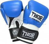 Фото Боксерские перчатки Thor Pro King 10oz Blue/White/Black (8041/03(Leather))