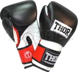 Фото Боксерские перчатки Thor Pro King 10oz Black/Red/White (8041/02(PU))