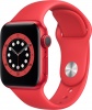 Фото товара Смарт-часы Apple Watch Series 6 40mm GPS Product Red Aluminium/Red Sport Band (M00A3)