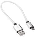 Фото Кабель USB AM -> micro-USB Dengos 0.25 м White (NTK-M-SHRT-WHITE)