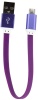 Фото товара Кабель USB AM -> micro-USB Dengos 0.2 м Purple (PLS-M-SHRT-PLSK-PURPLE)