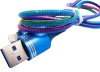 Фото товара Кабель USB -> Lightning Dengos 1 м Rainbow (PLS-L-PRUZH-RAINBOW)