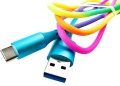 Фото Кабель USB -> Lightning Dengos 1 м Rainbow (NTK-L-SET-RAINBOW)