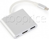 Фото Адаптер USB Type C -> HDMI Cablexpert (A-CM-HDMIF-02-SV)