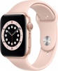Фото товара Смарт-часы Apple Watch Series 6 44mm GPS Gold Aluminium/Pink Sand Sport Band (M00E3)