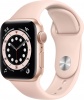 Фото товара Смарт-часы Apple Watch Series 6 40mm GPS Gold Aluminium/Pink Sand Sport Band (MG123)