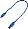 Фото товара Кабель USB -> micro-USB Aspor A173 0.3 м Blue