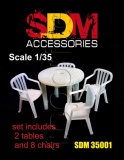 Фото Набор DAN models Стол и стулья (DAN-SDM35001)
