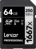 Фото товара Карта памяти SDXC 64GB Lexar Professional UHS-II C10 V60 U3 (LSD64GCB1667)