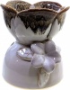 Фото товара Аромалампа Arjuna керамическая Цветок белая 11x11x12 см (32227C)