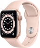 Фото товара Смарт-часы Apple Watch Series 6 40mm GPS Gold Aluminium/Pink Sand Sport Band (MG123UL/A)