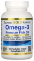 Фото Омега-3 Рыбий жир California Gold Nutrition Premium 100 рыбно-желатиновых капсул (CGN0952)