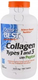 Фото Коллаген Doctor's Best тип 1&3 1000 мг Peptan 540 таблеток (DRB00358)