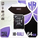 Фото Карта памяти micro SDXC 64GB Hi-Rali Class 10 + adapter (HI-64GBSDCL10-01)