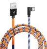 Фото товара Кабель USB AM -> USB Type C Grand-X 1м 2.1A Orange/Blue (FC-08OB)
