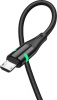Фото товара Кабель USB AM -> micro-USB Jellico A1 LED 1m 3.1A Black