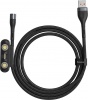 Фото товара Кабель USB -> Lightning/micro-USB/Type C Baseus Zinc Magnetic 1 м Gray/Black (CA1T3-AG1)