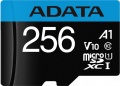 Фото Карта памяти micro SDXC 256GB A-Data Premier + adapter (AUSDX256GUICL10A1-RA1)