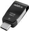 Фото товара USB Type-C/USB флеш накопитель 128GB Addlink Black (ad128GBT65G3)