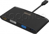 Фото Адаптер USB Type-C -> HDMI/VGA/DVI/USB3.2 Gen1/Ethernet/SD STLab U-2200