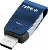 Фото товара micro-USB/USB флеш накопитель Addlink 64GB Blue (ad64GBT55B3)
