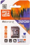 Фото Карта памяти micro SDHC 32GB Mibrand (MICDHU3/32GB-A)