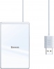 Фото товара Беспроводное З/У Baseus Card Ultra Thin 15W Wireless Charger Silver/White (WX01B-S2)