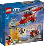 Фото Конструктор LEGO City Спасательный пожарный вертолёт (60281)