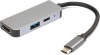 Фото товара Адаптер USB Type C -> HDMI/USB3.2 Gen1/Type C Vinga (VCPHTC3AL)