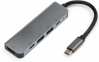 Фото товара Адаптер USB Type C -> HDMI/USB3.2 Gen1/Type C Vinga (VCPHTC5AL)