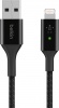 Фото товара Кабель USB -> Lightning Belkin Braided LED 1.2м Black (CAA007BT04BK)