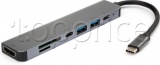 Фото Адаптер USB Type C -> HDMI/USB3.2 Gen1/Type C/SD/TF Vinga (VCPHTC7AL)
