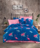 Фото Комплект постельного белья Lotus полуторный ранфорс Perfect Flamingo Light Blue (svt-2000022267168)