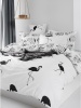 Фото товара Комплект постельного белья Lotus семейный ранфорс Perfect Hope White (svt-2000022266895)