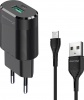 Фото товара Сетевое З/У USB Grand-X 2.1A + кабель micro-USB (CH-17U)