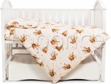 Фото Бампер для кроватки Twins Comfort Пчелки Beige (2051-C-031)
