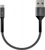 Фото товара Кабель USB -> Type-C Intaleo CB0 0.2 м Black/Grey (1283126495656)