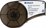 Фото Лента Brady Vinyl 9.53mm/6.4m Black on White (M21-375-595-WT)