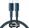 Фото товара Кабель USB Type C -> Lightning Baseus High Density Braided 20W 1 м Blue (CATLGD-03)