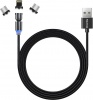 Фото товара Кабель USB -> Lightning/micro-USB/Type-C ColorWay 1 м Black (CW-CBUU037-BK)