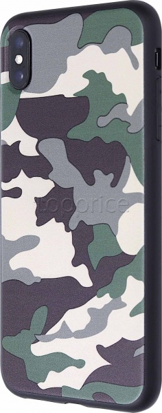 Фото Чехол для iPhone Xs Max Florence Camouflage TPU Green (RL068188)