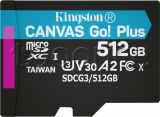 Фото Карта памяти micro SDXC 512GB Kingston Canvas Go! Plus C10 UHS-I U3 A2 V30 (SDCG3/512GBSP)