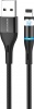Фото товара Кабель USB -> Lightning Borofone BU16 Skill Magnetic 1.2 м Black (BU16LB)